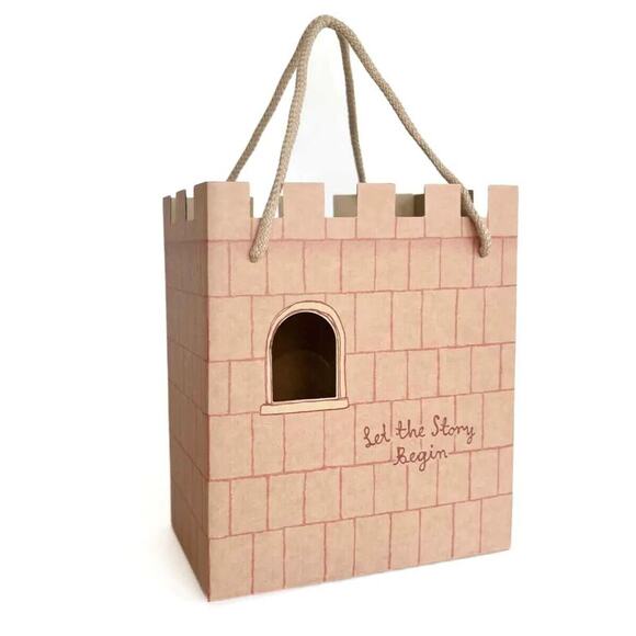 NEW Maileg Castle Gift Bag Play House Rose Pink - Picture 5 of 7